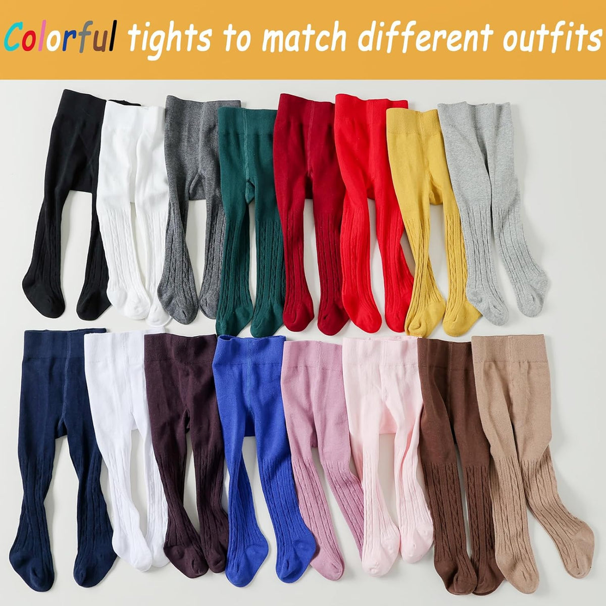 Mini angel Baby Tights Toddler Girl Tights Seamless Cable Knit Leggings Soft Cotton Stockings