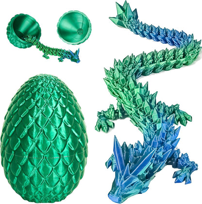 Dragon Eggs with Dragon Inside, 3D Printed Surprise Funny Gifts for Kids, Articulated Dragon Fidget