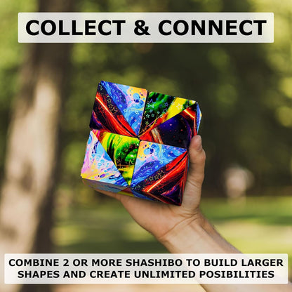 SHASHIBO Shape Shifting Box - Award-Winning, Patented Fidget Cube w/ 36 Rare Earth Magnets