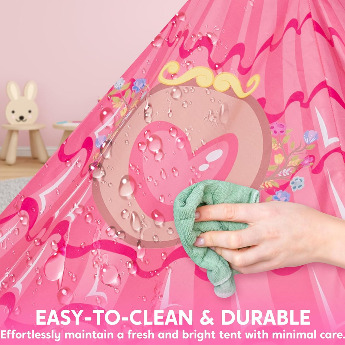 JOYIN Princess Tent Girls Large Playhouse Kids Castle Play Tent for Children, Pop Up Play House for