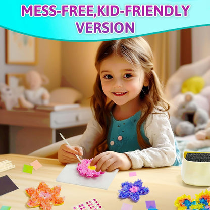 AGENTLAN Art & Craft Activity, Poke Fun Flower Bouquet Craft Kit, Fun & Easy Art Kits for Kids, DIY