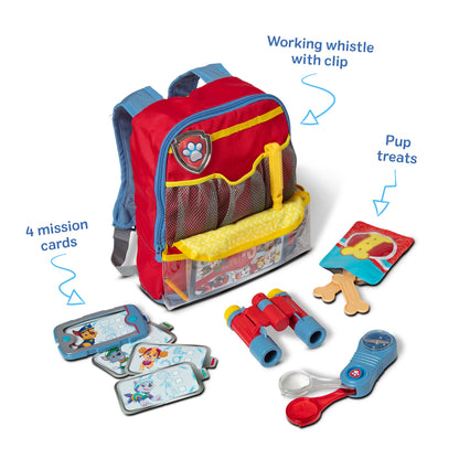 Melissa & Doug PAW Patrol Pup Pack Backpack, Adventure-Ready PAW Patrol Toys for Kids with Whistle