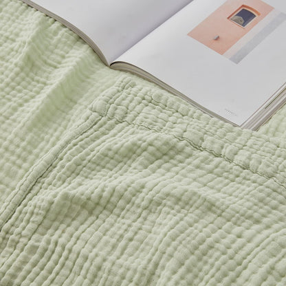 EMME Cotton Throw Blanket 100% Muslin Soft Blanket for Couch Breathable Gauze All Season Soft and