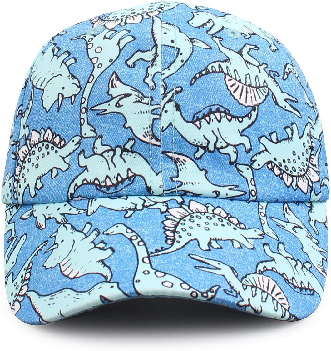JANGANNSA Dinosaur Boys Girls Caps Embroidery Baby Baseball Caps Cotton Infant Toddler Kids Hat