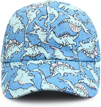JANGANNSA Dinosaur Boys Girls Caps Embroidery Baby Baseball Caps Cotton Infant Toddler Kids Hat