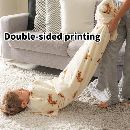Burrito Tortilla Blanket White Elephant Gifts for Kids Stuff Useful Adults Teenagers Taco Throw