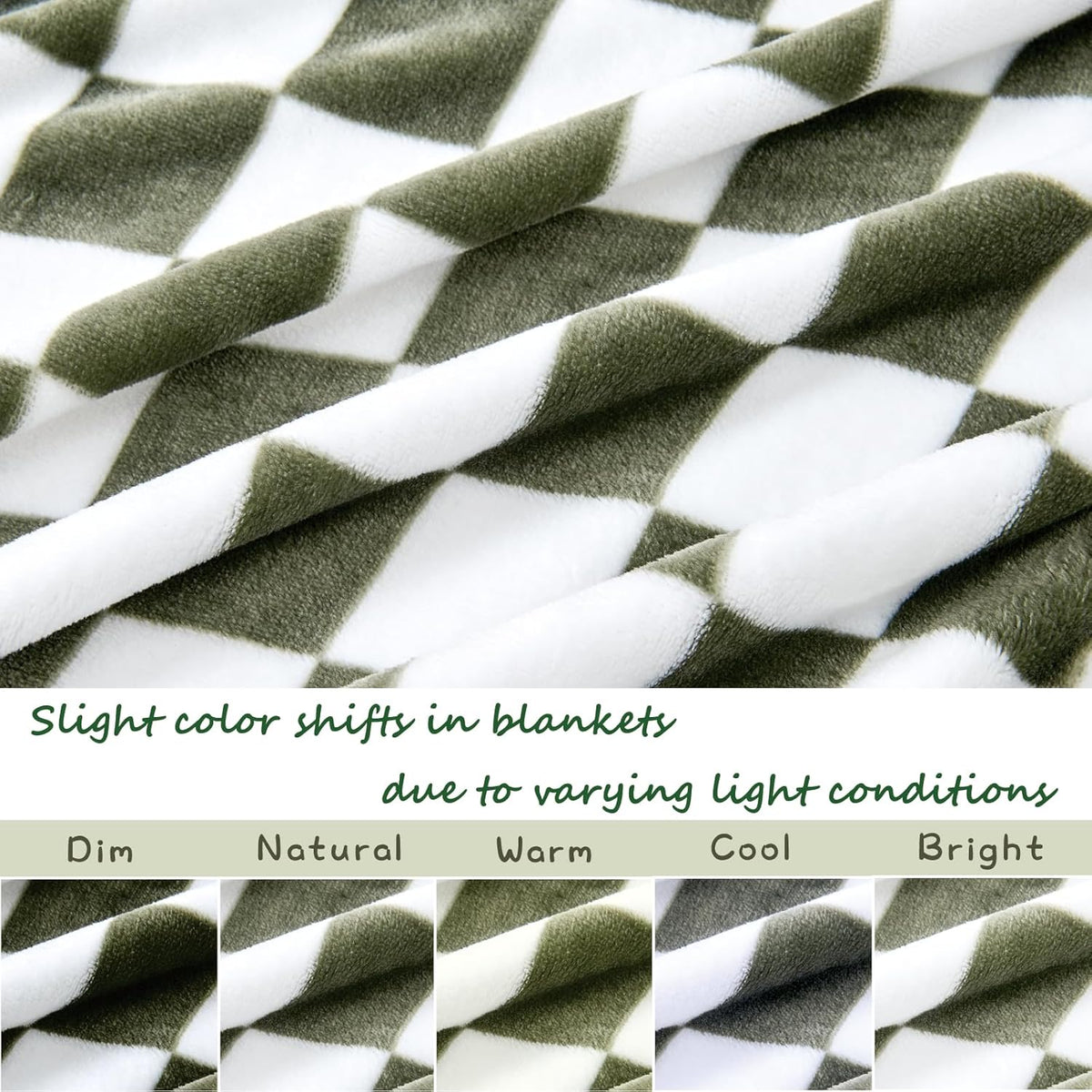Yurhap Checkered Baby Blanket Fleece Baby Blankets for Boys, Ultra Soft Cozy Fluffy Infant Toddler