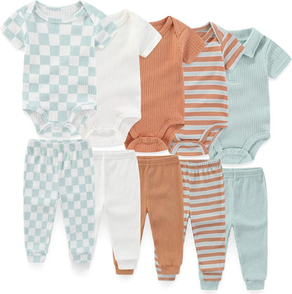 Unisex Baby Boy Girl Pants Sets 10 pack Cotton Casual New born Clothes Comfort Infant Outfit