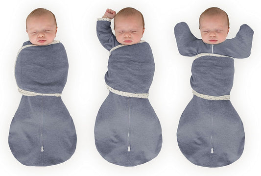 SwaddleDesigns 6-Way Omni Swaddle Sack Arms Up Swaddle for Newborn, More Options to Calm Startle