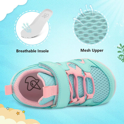 LeIsfIt Baby Shoes Boys Girls First Walking Shoes Non-Slip Toddler Breathable Sneakers Infant