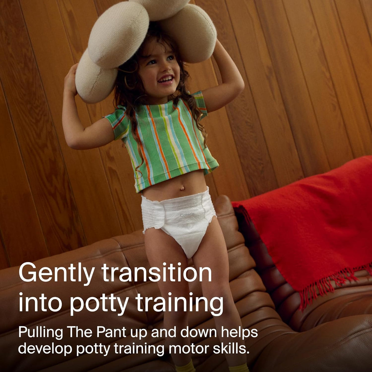 Coterie The Pant, Size 5, Pull Up Style Diapers for Sensitive Skin, Hypoallergenic, Super Absorbent