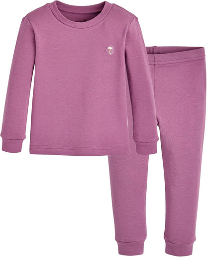 moimoln 6M-8Y Modal Cotton Solid Soft Breathable Baby Toddler Boys Girls Snug fit Pjs Long Sleeve