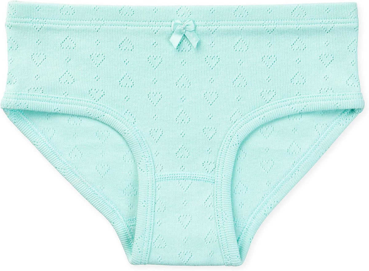 Lucky & Me Erica Girls Bikini 100% Organic Cotton Children's Underwear 6 Pack