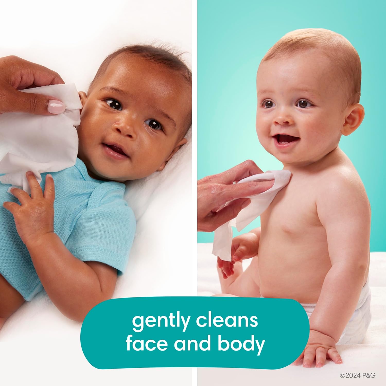 Pampers Baby Wipes Aqua Pure, 99% Water Based Wipes, Hypoallergenic and Unscented Infant Wipe, 448