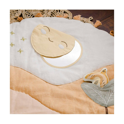 Crane Baby Activity Mat with Interactive Toys, Safari Zoo Themed Tummy Time Floor Mat, 36x36