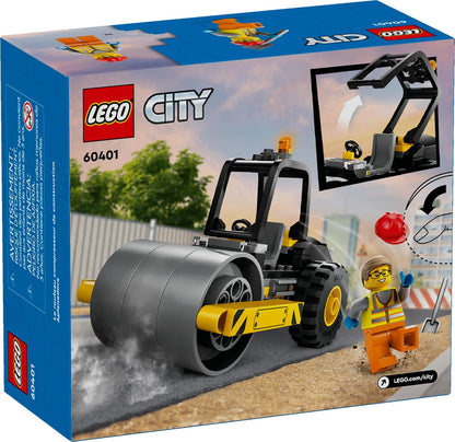 LEGO City Construction Steamroller Toy Playset, Fun Gift, Construction Toy Set for Kids Aged 5