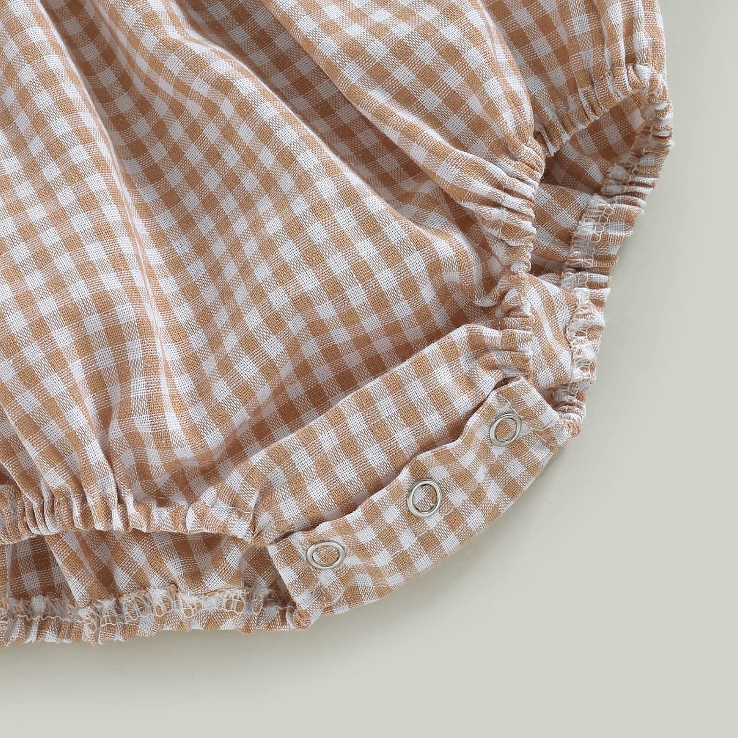 Douhoow Infant Baby Girl Plaid Romper Baby Sweatshirt Romper Ruffle Festival Clothes Fall Winter