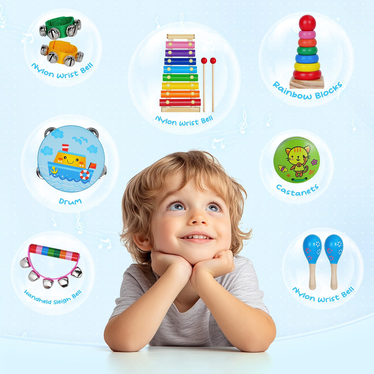 Childom Kids Musical Instruments for Toddlers,Baby Musical Toys for Toddlers,Preschool Educational