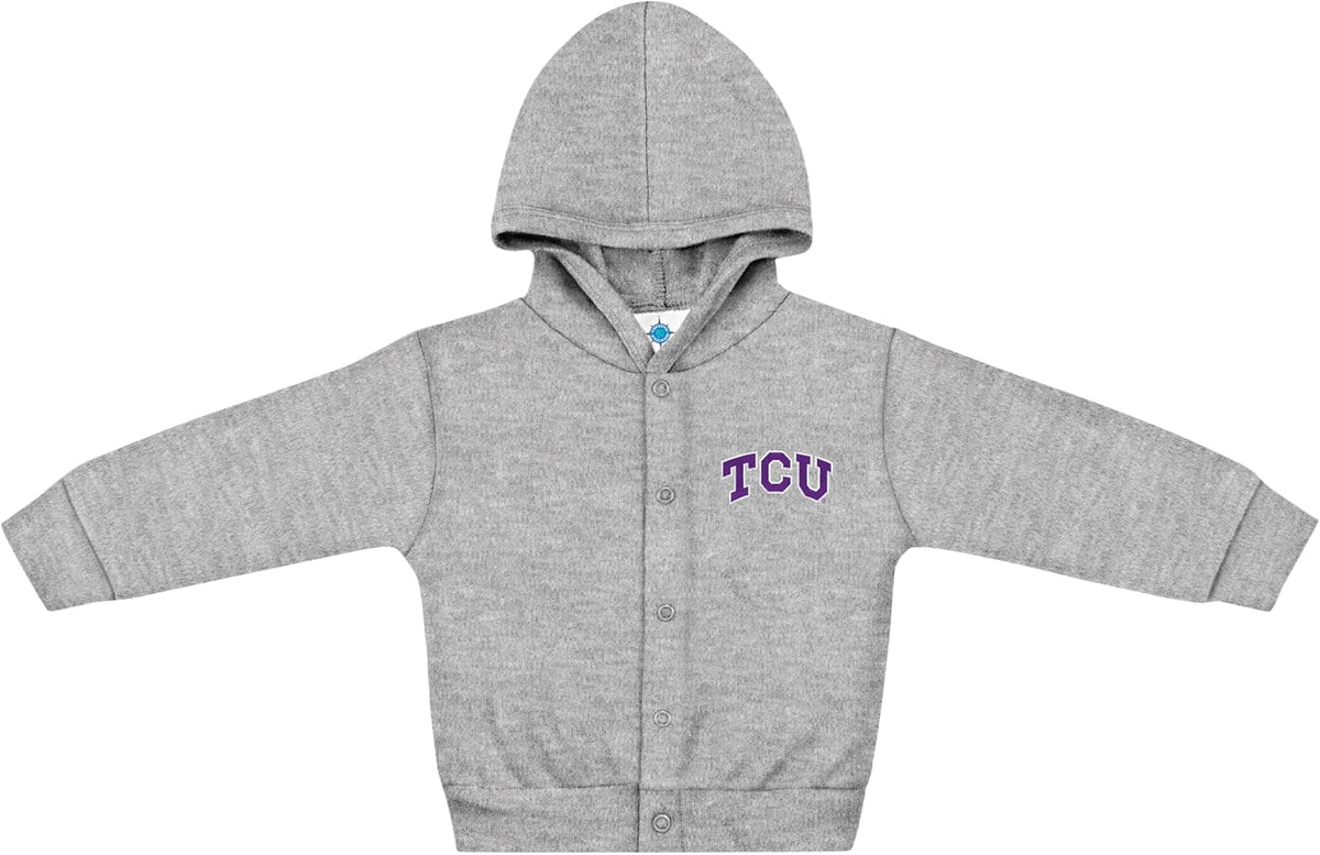 Creative Knitwear College Baby Snap Hooded Jacket - Team Logo, Multiple Colors, for Boys & Girls