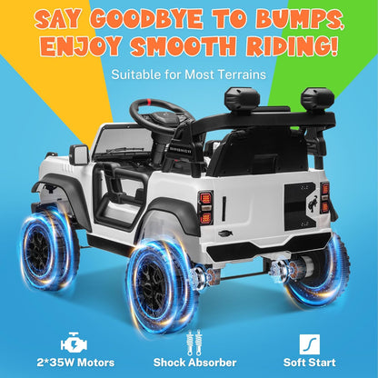 ENYOPRO Licensed Ford Bronco Raptor Electric Car for Kids, 12V Ride On Toys for Toddlers, Christmas