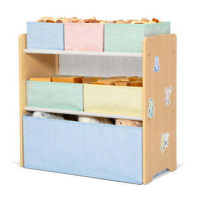 Delta Children - GapKids 6 Bin Toy Organizer - Greenguard Gold Certified, Pastel