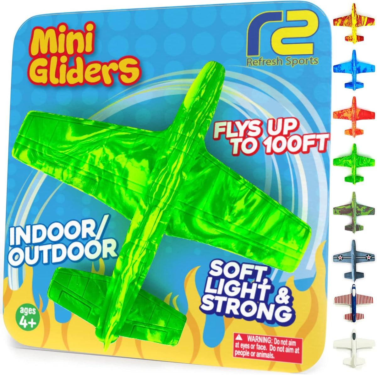 Foam Airplanes For Kids - Fun Glider Toys for Ages 4 5 6 7 8 9 10 Year Old & Up - Best Toy Gift Boy