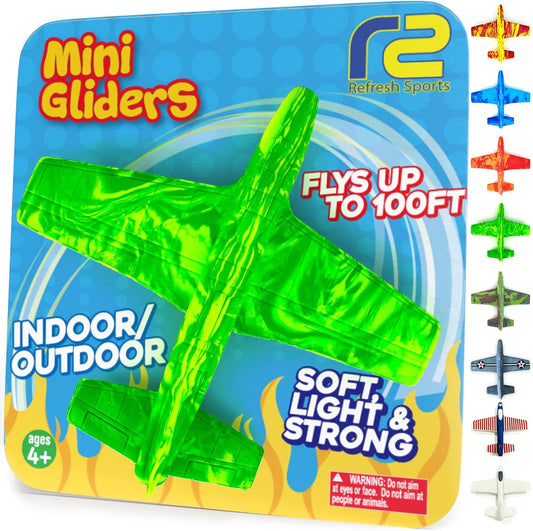 Foam Airplanes For Kids - Fun Glider Toys for Ages 4 5 6 7 8 9 10 Year Old & Up - Best Toy Gift Boy