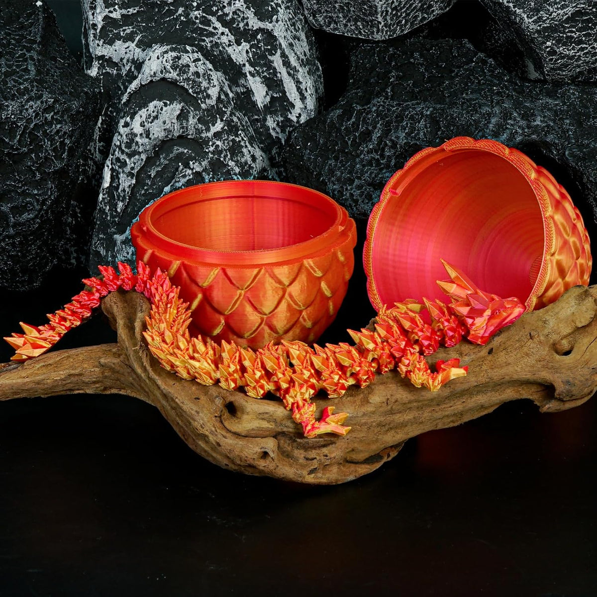 Dragon Eggs with Dragon Inside, 3D Printed Surprise Funny Gifts for Kids, Boys, Girls, Articulated