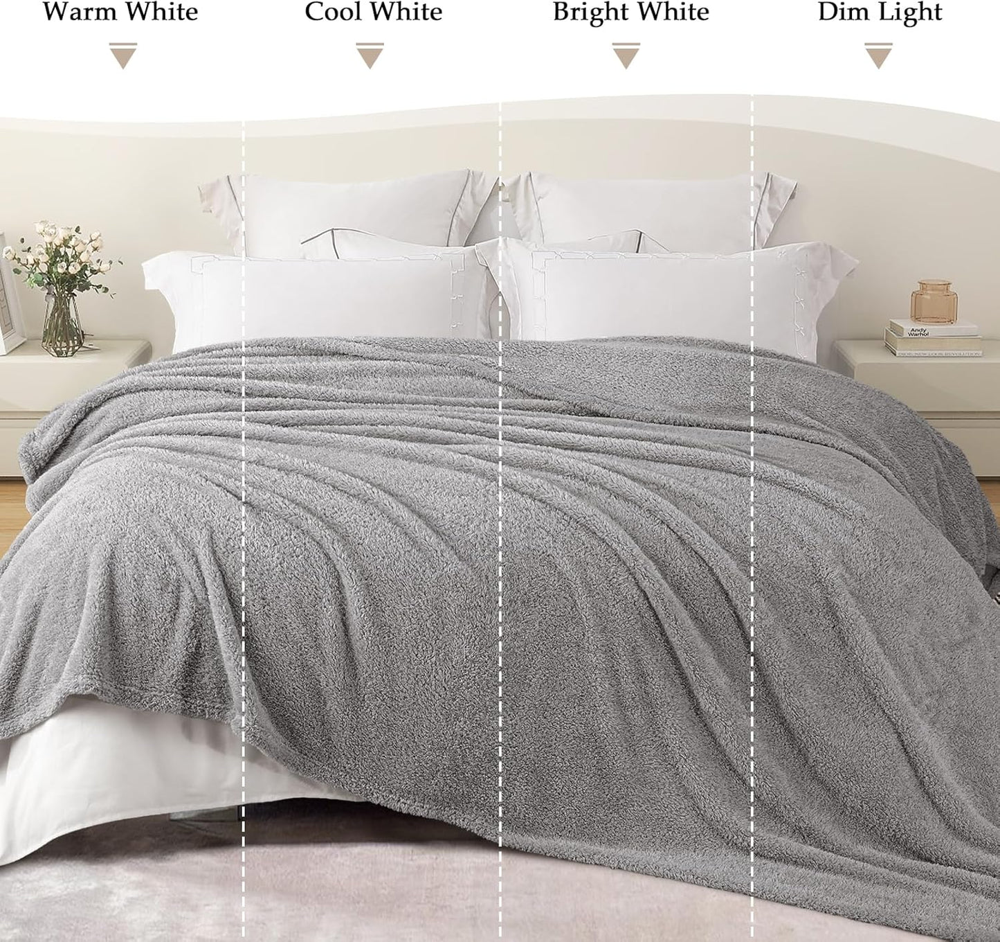 Exclusivo Mezcla Fleece Blanket for Couch, Soft and Cozy King Blankets for Women Men Girls Kids