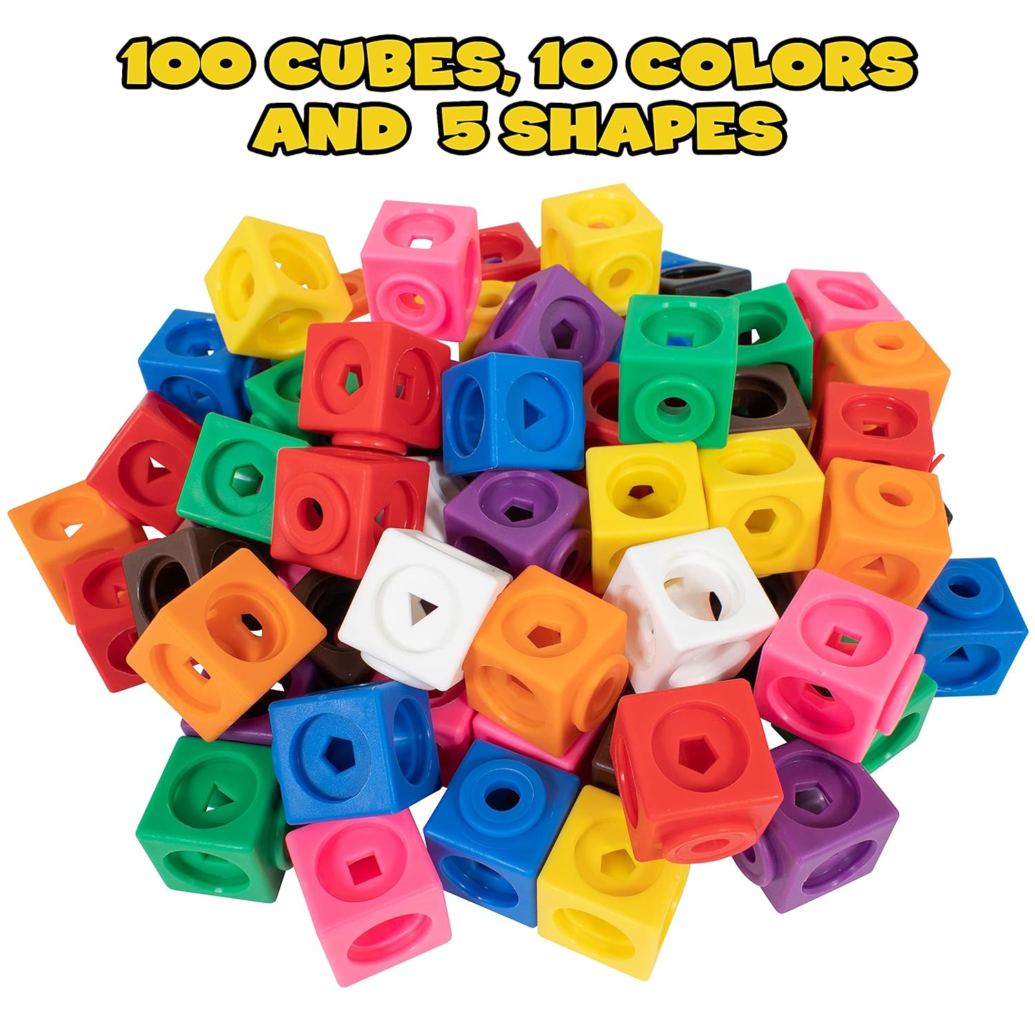 Fidget Cubes, 100 Pack, Fidgets for Kids, Teens, Adults, Sensory Toys for Autistic Children, ADHD