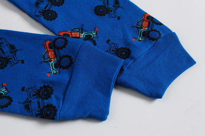 Boys Cotton Pajamas Long Sleeve Toddler Boys Pjs Kids Sleepwear Sets 18months-18years