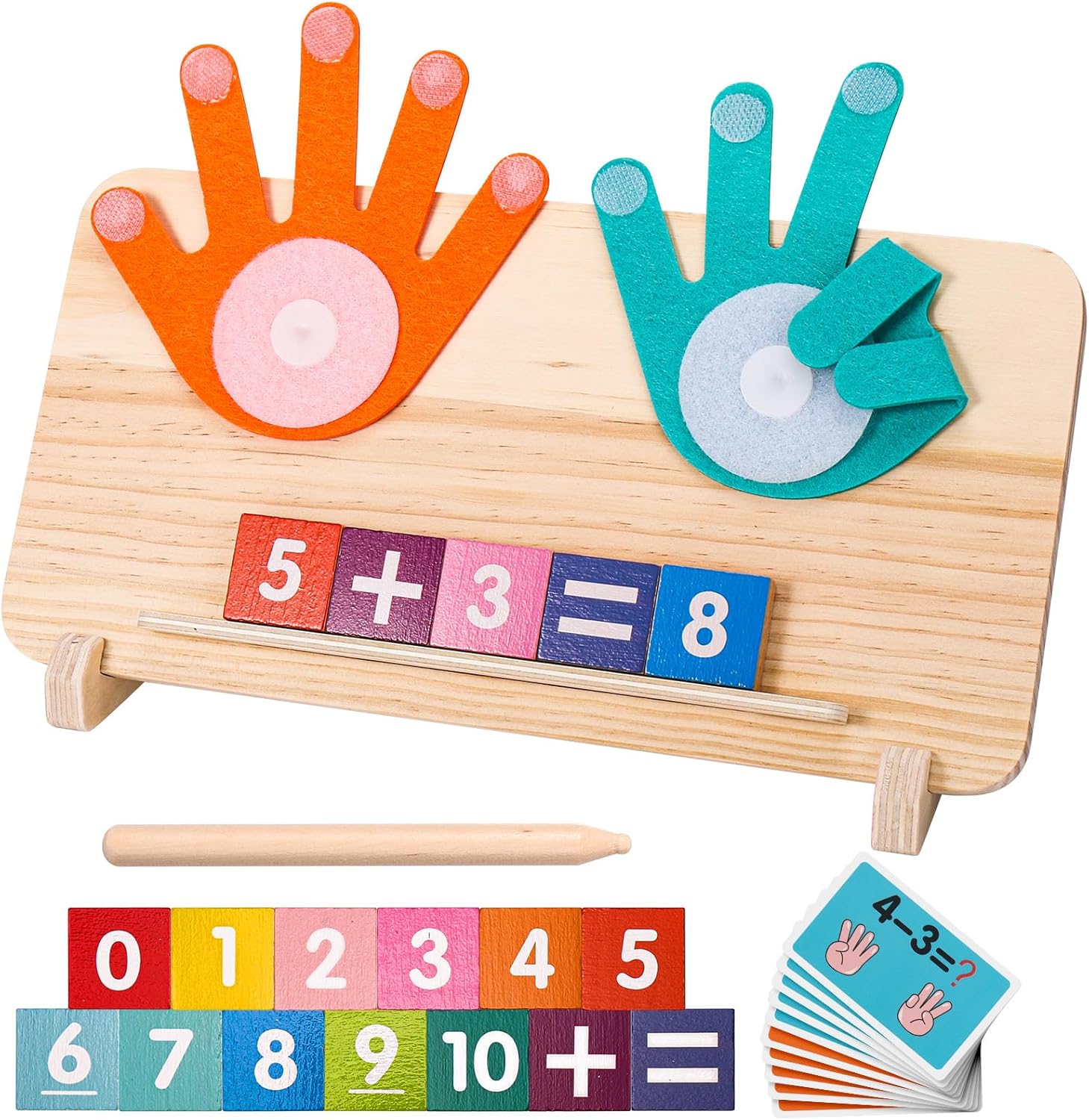 2 in 1 Math Toy for Toddlers 3 4 5 6 7,Addition and Subtraction Math Games for Kids 5-7,Math