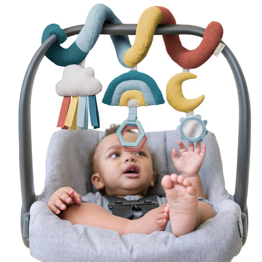 Itzy Ritzy Spiral Car Seat & Stroller Activity Toy - Stroller & Car Seat Toys for Ages 0 Months and