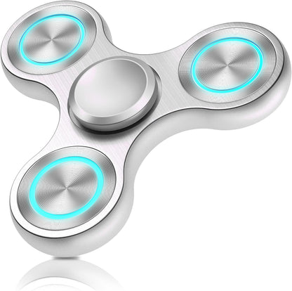 Fidget Spinners Toy, Metal Stainless Steel Bearing High Speed 4-8 Min Spins, EDC ADHD Stress