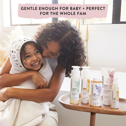 The Honest Company 2-in-1 Cleansing Shampoo + Body Wash and Face + Body Lotion Bundle | Gentle for