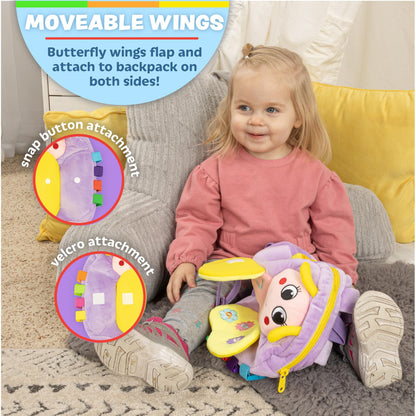 Buckle Toys, Blossom Butterfly Activity Backpack, Educational Learning