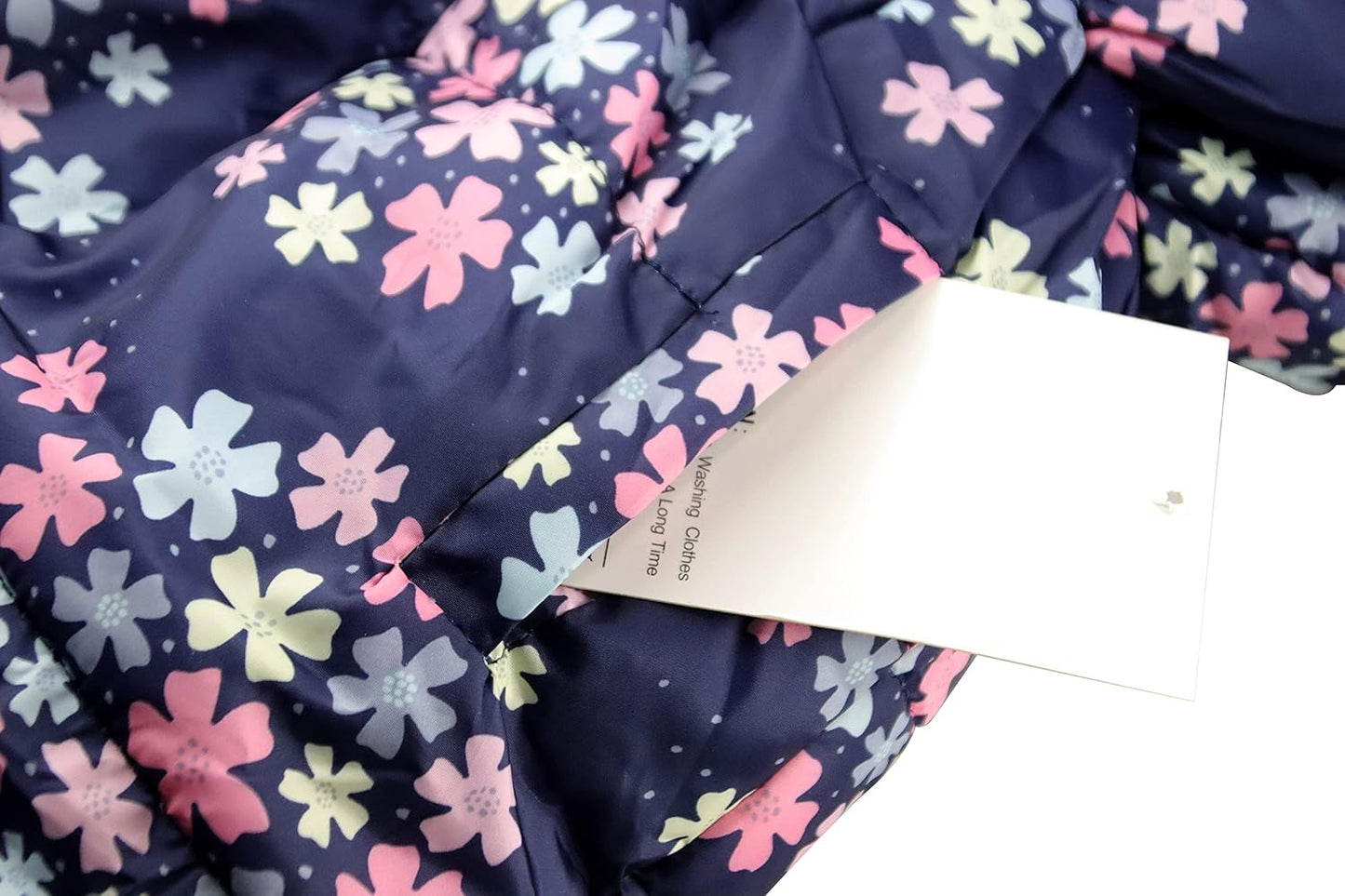 Miss Bei Girl's Winter Coat Jacket Hooded Kids Toddler Flower Print Parka Outwear Warm Cotton