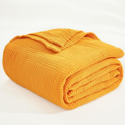 EMME Muslin Baby Blankets 100% Cotton 4-Layer Swaddle 40"x50" Lightweight Soft Breathable for