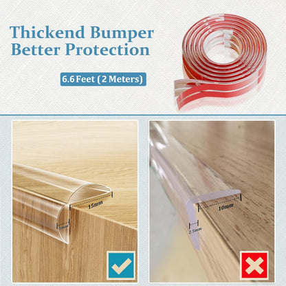 Edge Protector Baby Proofing Corner Protectors Clear Corner Guards Silicone Child Safety Edge