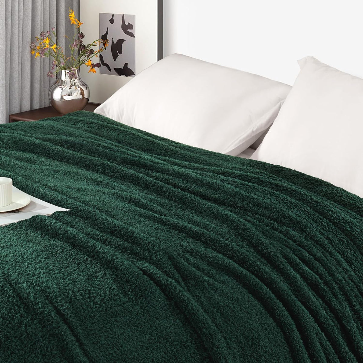 Exclusivo Mezcla Fleece Throw Blanket for Couch Sofa, Soft Warm and Fluffy Blankets for Women Men