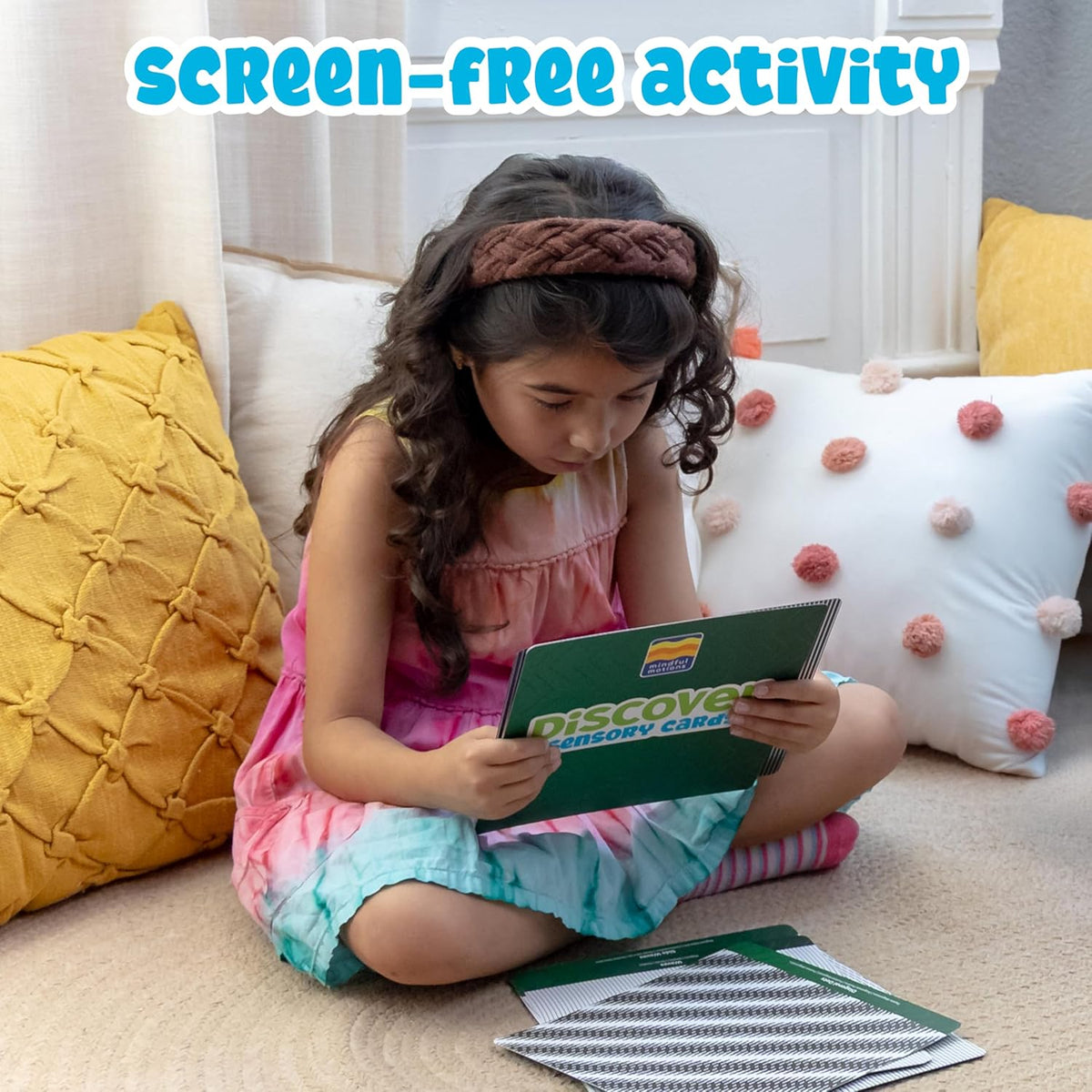 SPARK & WOW Sensory Cards | Discover | 12 Dynamic Patterns | 2 Sliders | Calming Corner Items for