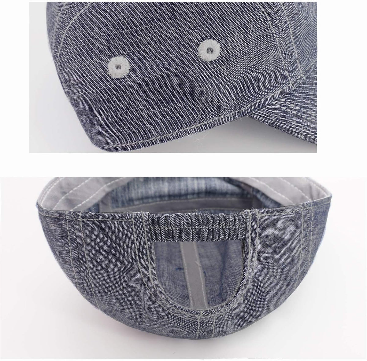 Keepersheep Baby Baseball Cap Infant Sun Hat, Cotton Knit with Soft Brim, Adjustable Soft Newborn