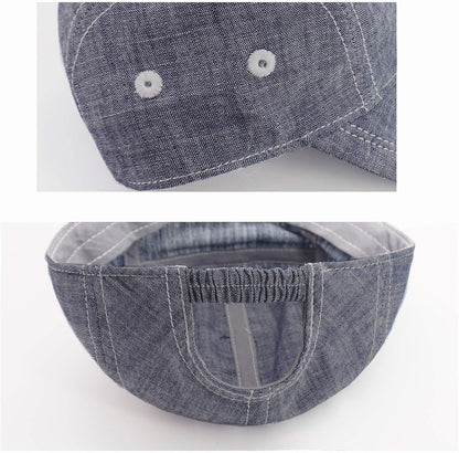 Keepersheep Baby Baseball Cap Infant Sun Hat, Cotton Knit with Soft Brim, Adjustable Soft Newborn