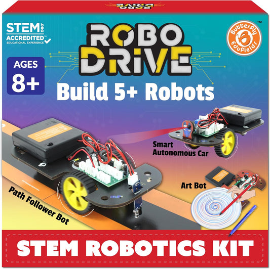 Butterfly EduFields 5in1 STEM Robotics kit | Robot Toys for Kids Ages 8 9 10 11 12 Years Old Boys