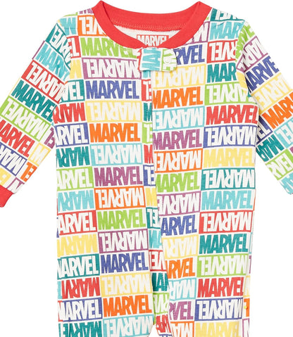 Amazon Essentials Disney | Marvel | Star Wars Unisex Babies' and Toddlers' Snug-Fit Cotton Footed