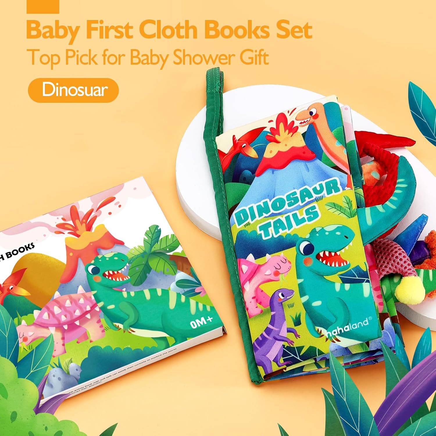 hahaland Baby Books 0-6 Months,Infant Tummy Time Toy High Contrast Sensory Toys 6 to 12 Months