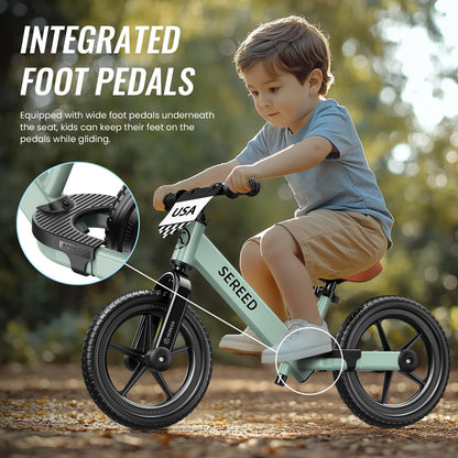 SEREED Toddler Balance Bike 2 Year Old Adjustable Bike Toy for 2-5 Boy Girl