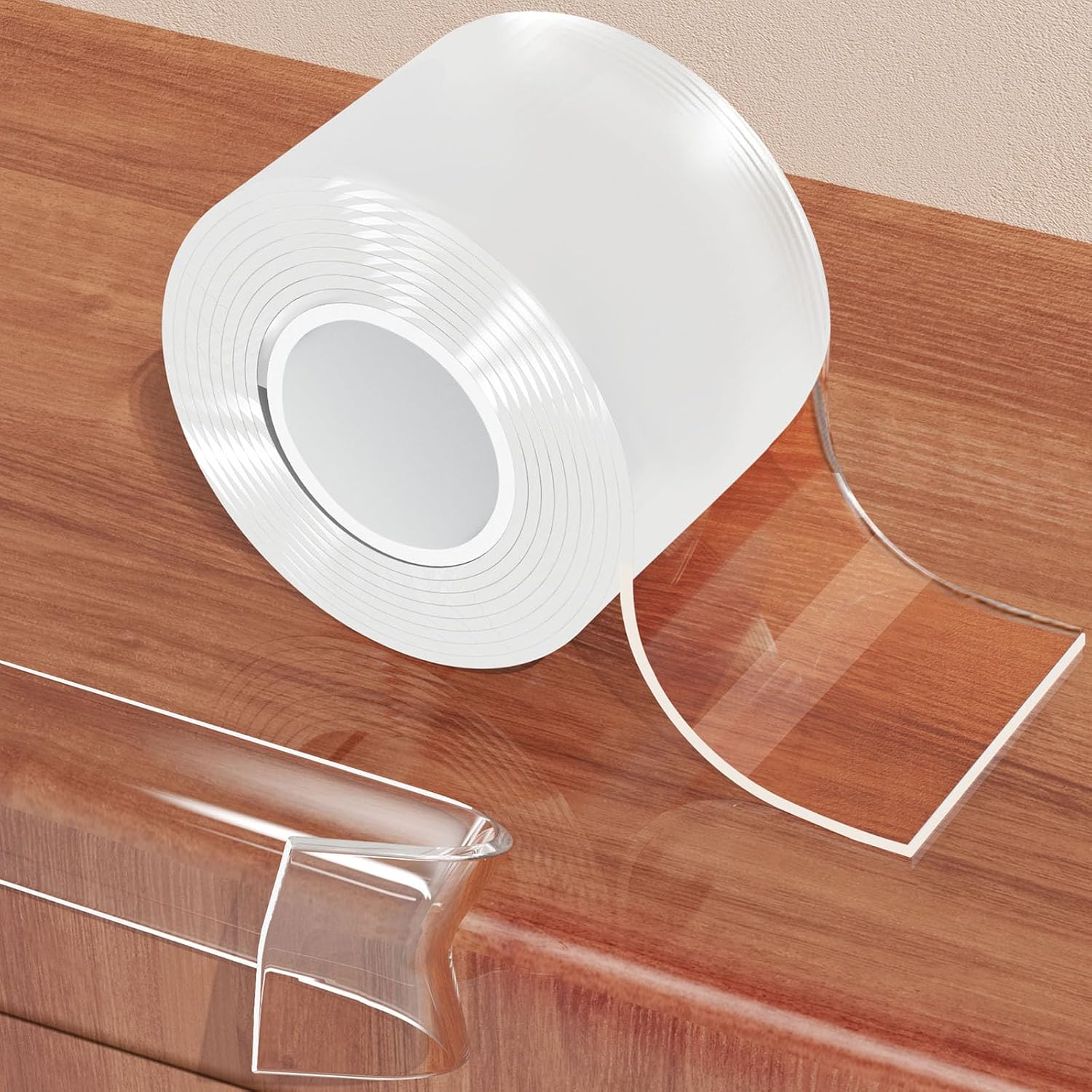 2.6 in x 9.84 FT,Clear Soft Corner Protectors for Furniture Strip,Sharp Edge & Table Bumper,Window