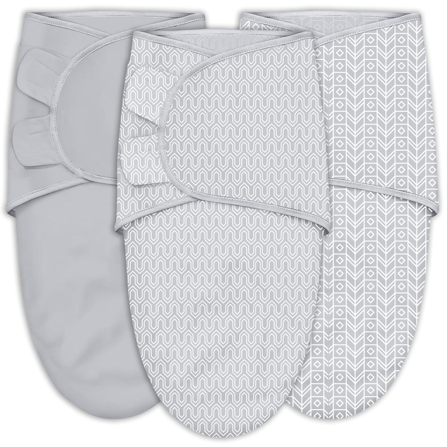 SWEET DOLPHIN 3-Pack Baby Swaddle Sleep Sacks - Newborn Swaddle Blanket with Soft Cotton