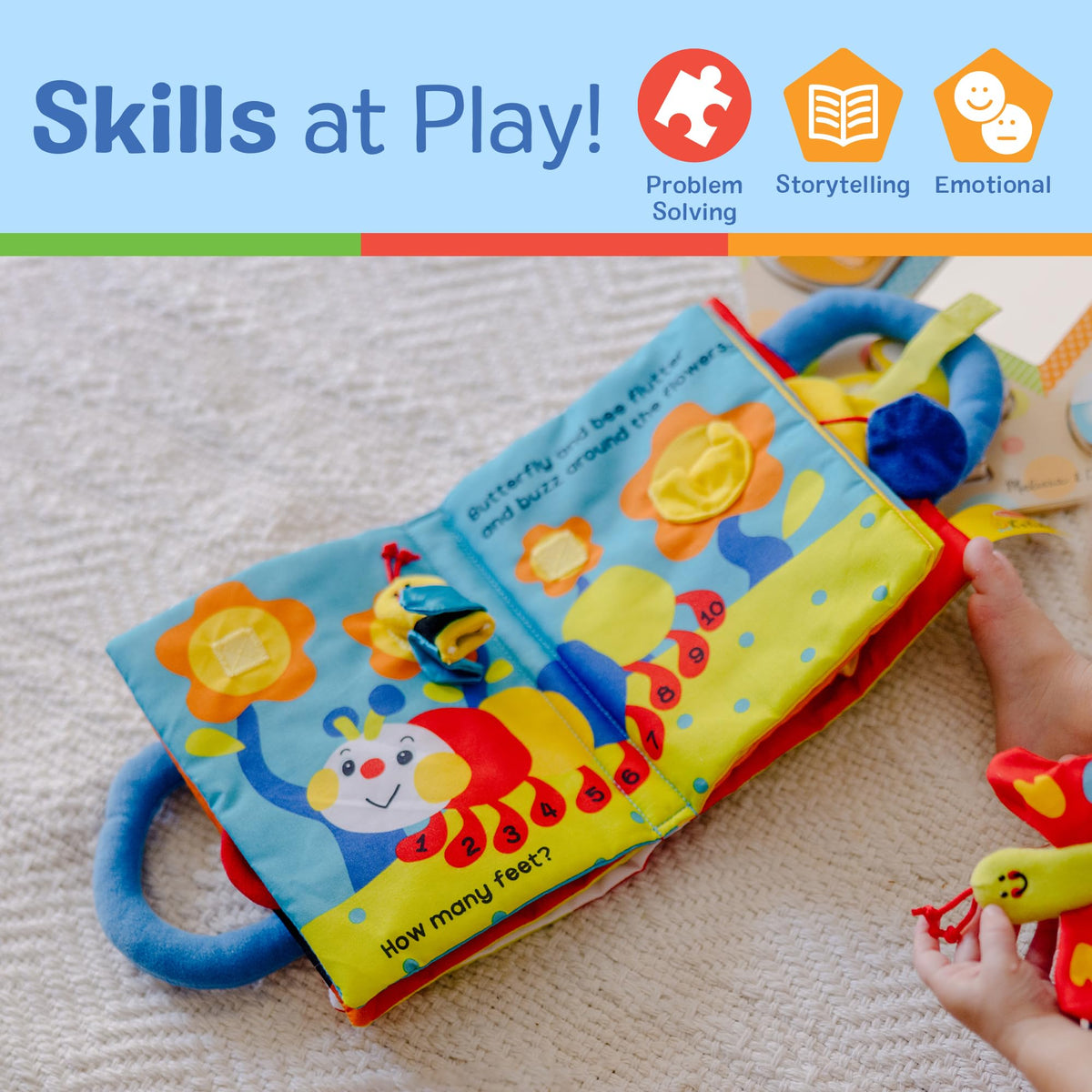 Melissa & Doug K’s Kids My First Activity Book 8-Page Soft Book for Babies and Toddlers Early